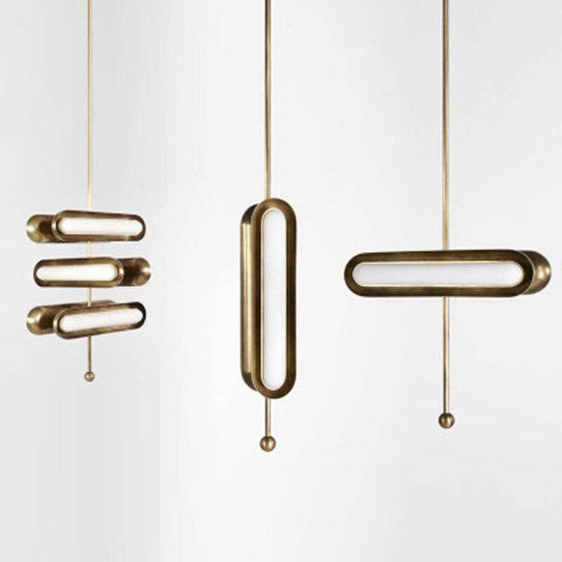 Suspension design LED arrondie en métal style Shining - vue 6 sur 10