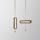 Suspension design LED arrondie en métal style Shining