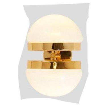 Applique murale dorée LED avec demi-sphère design Creative
