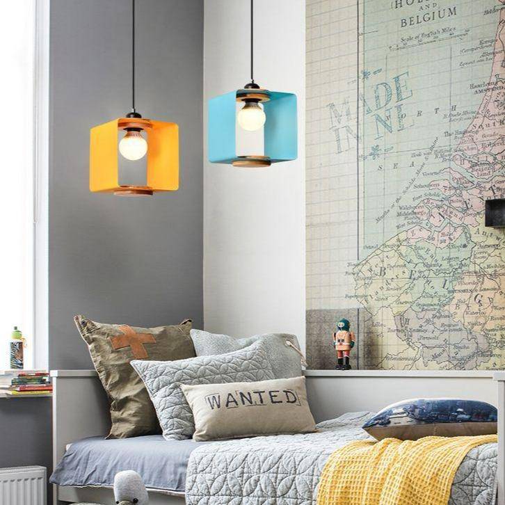 Suspension design cube ouvert de couleur Hand - vue 5 sur 10