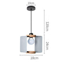 Suspension design cube ouvert de couleur Hand