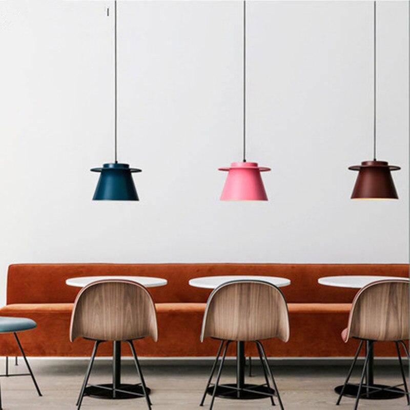 Suspension design LED à l'abat-jour en acier coloré Shine - vue 5 sur 6