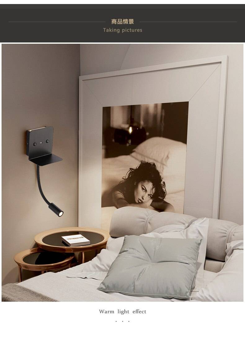 Liseuse à LED avec spot orientable - vue 8 sur 8