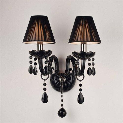 Applique murale rétro LED avec abat-jour en verre cristal Mosko - vue 4 sur 8