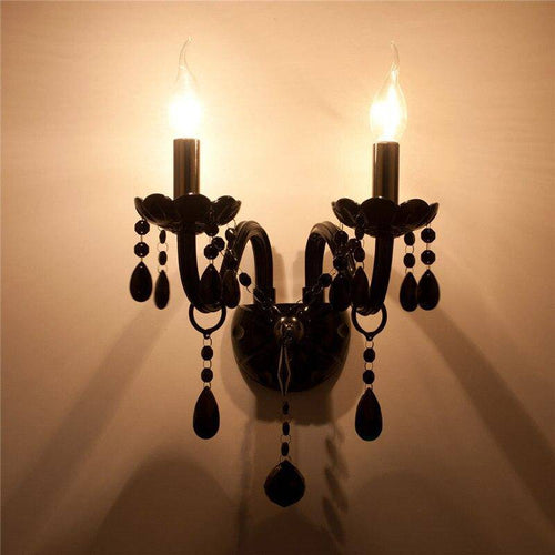 Applique murale rétro LED avec abat-jour en verre cristal Mosko - vue 8 sur 8