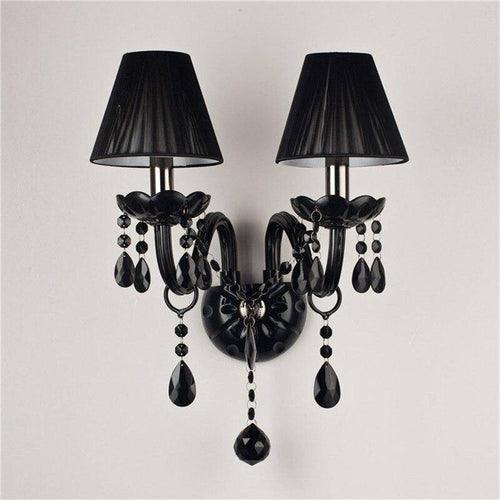 Applique murale rétro LED avec abat-jour en verre cristal Mosko - vue 5 sur 8