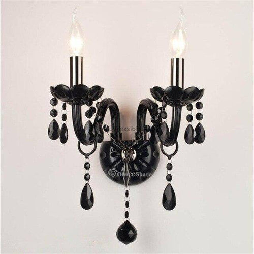 Applique murale rétro LED avec abat-jour en verre cristal Mosko - vue 6 sur 8