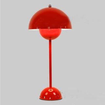Lampe de bureau moderne LED en métal coloré avec abat-jour arrondi