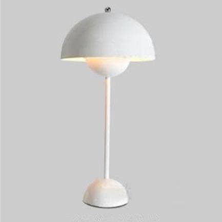 Lampe de bureau moderne LED en métal coloré avec abat-jour arrondi