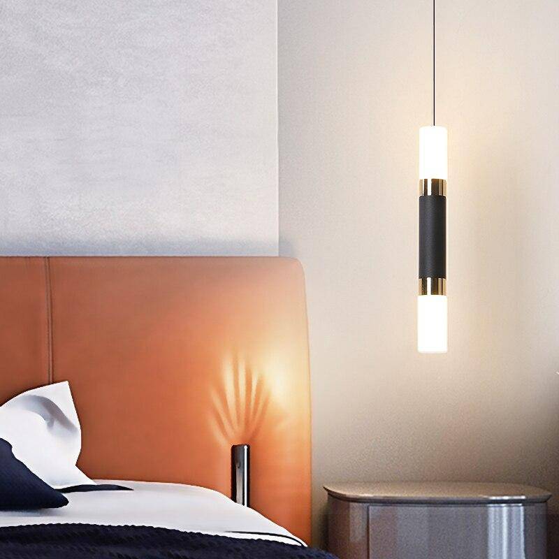 Suspension design LED cylindrique en acier Mosko - vue 2 sur 10