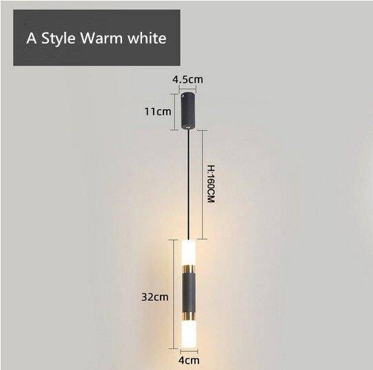 Suspension design LED cylindrique en acier Mosko - vue 8 sur 10