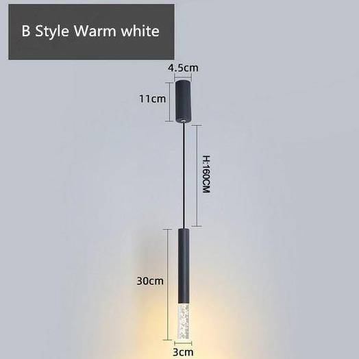 Suspension design LED cylindrique en acier Mosko - vue 5 sur 10