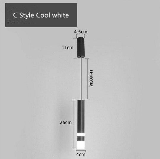 Suspension design LED cylindrique en acier Mosko - vue 9 sur 10