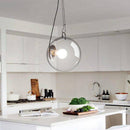 Suspension design LED sphère en verre Octave
