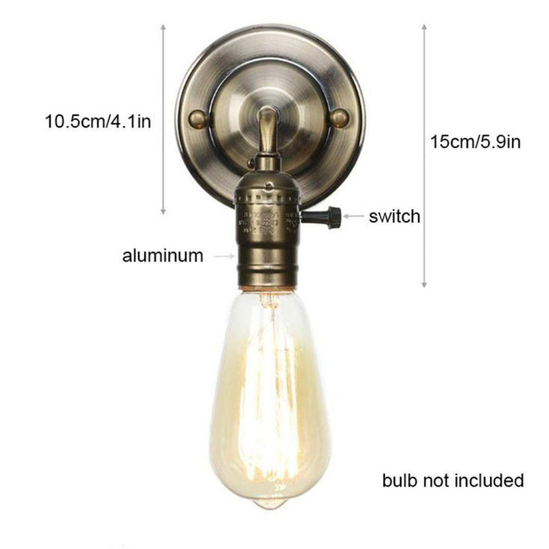 Applique murale industriel LED style ampoule Edison