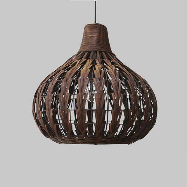 Suspension en bambou marron foncé Rattan - vue 4 sur 5