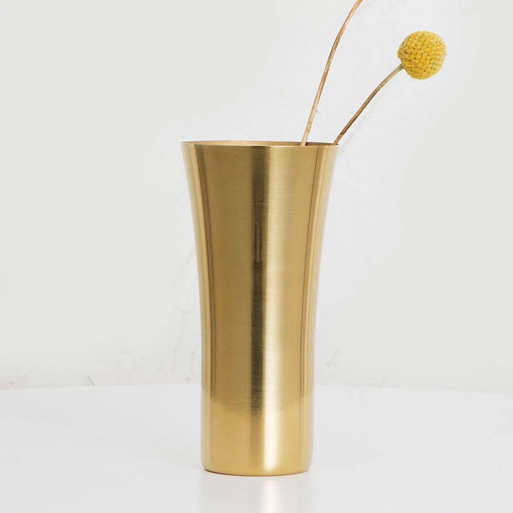 Vase design chromé gold Steel - vue 2 sur 9