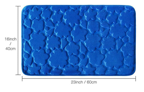 Tapis de bain rectangle coloré à figure en relief Confortable - vue 9 sur 8