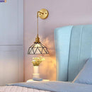 Applique murale design à LED avec abat-jour en verre rétro Light