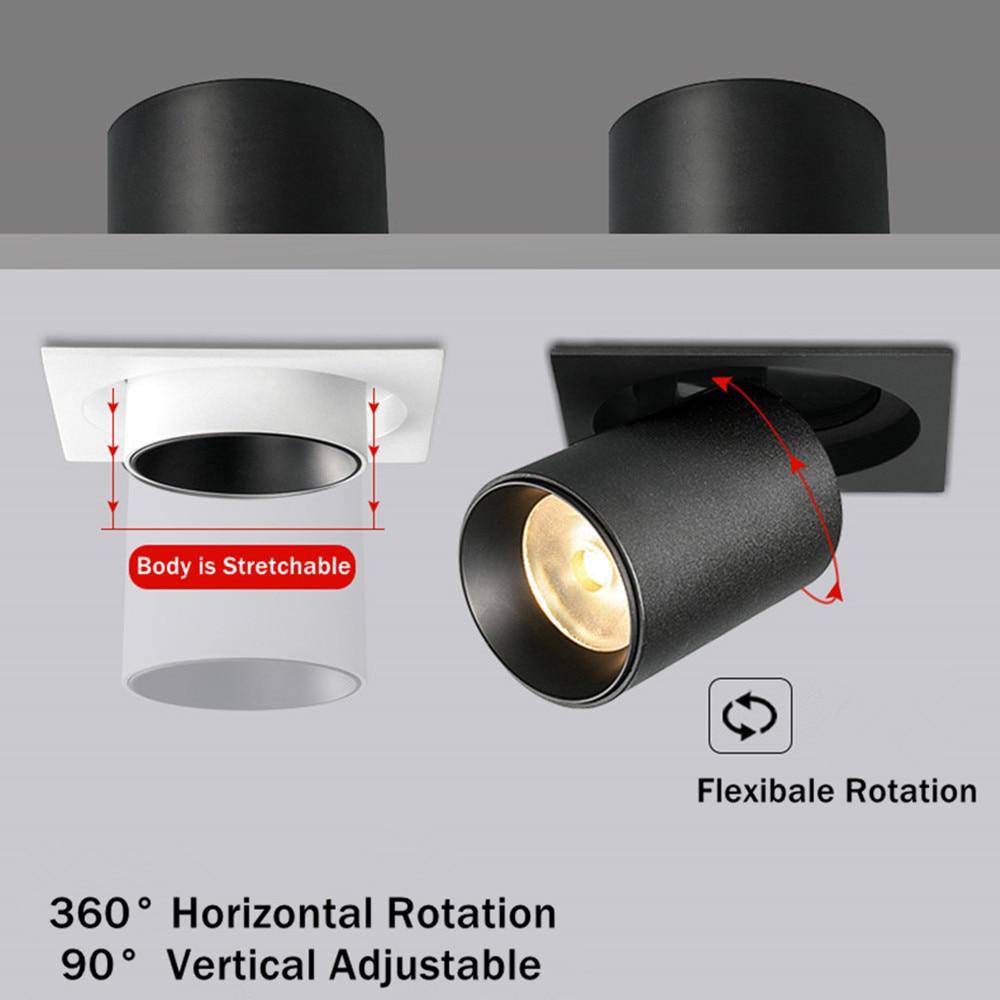 Spot multi LED rond orientable Light - vue 8 sur 9