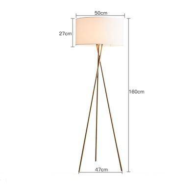 Lampadaire moderne LED tripod avec abat-jour cylindrique