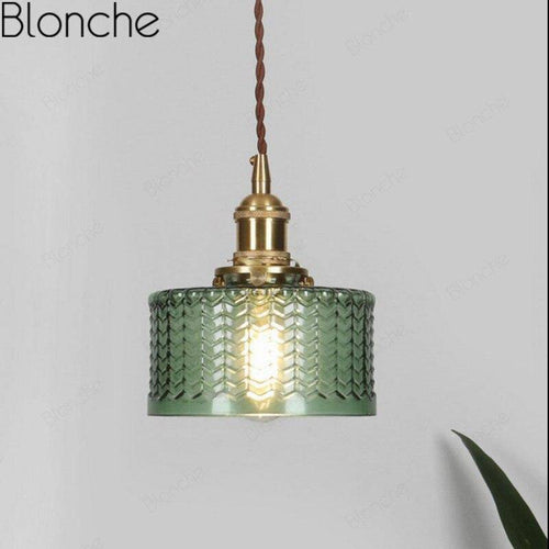 Suspension moderne LED métal et abat-jour en verre - vue 3 sur 6
