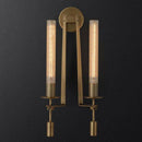 Applique murale retro LED avec abat-jour cylindre style Bronze