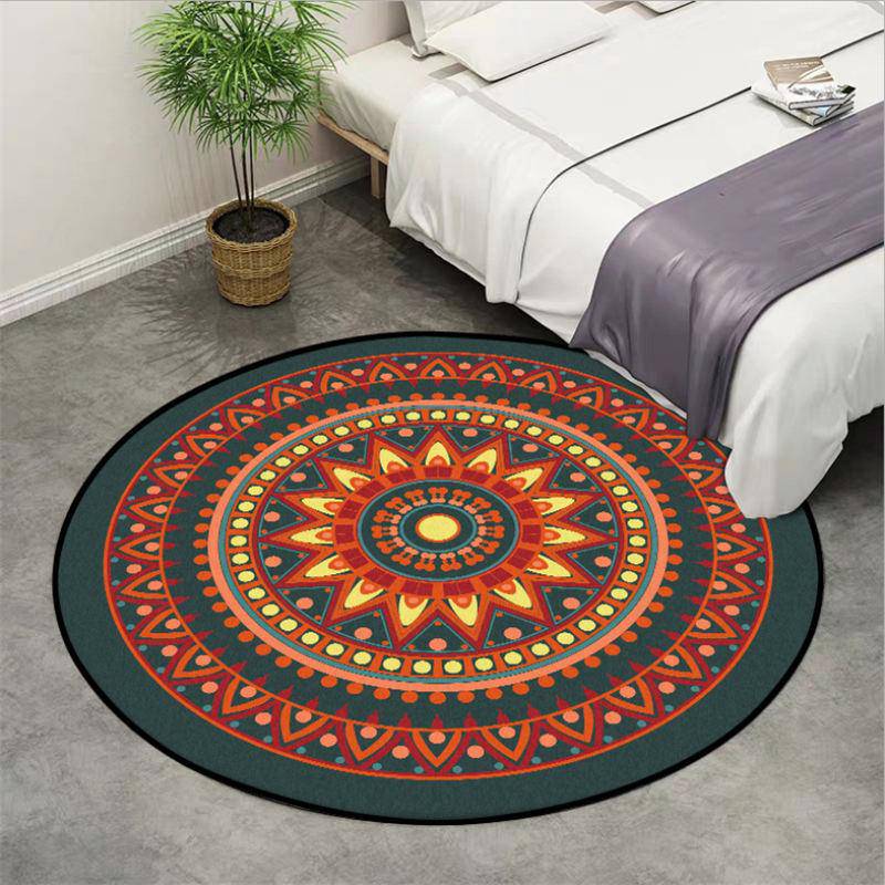 Tapis rond aux motifs Mandala - vue 3 sur 5