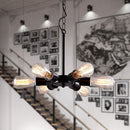 Lustre industriel LED style américain en métal Ludaya