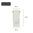 Vase moderne transparent style striped Glass