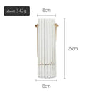 Vase moderne transparent style striped Glass