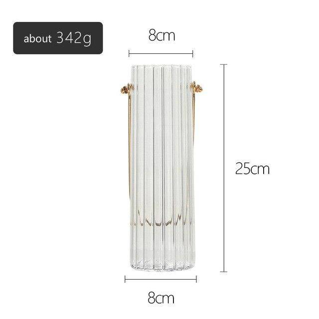 Vase moderne transparent style striped Glass - vue 11 sur 11
