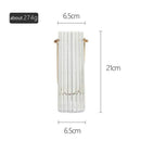 Vase moderne transparent style striped Glass