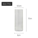 Vase moderne transparent style striped Glass
