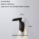 Applique murale design à LED avec abat-jour en métal géométrique Loft