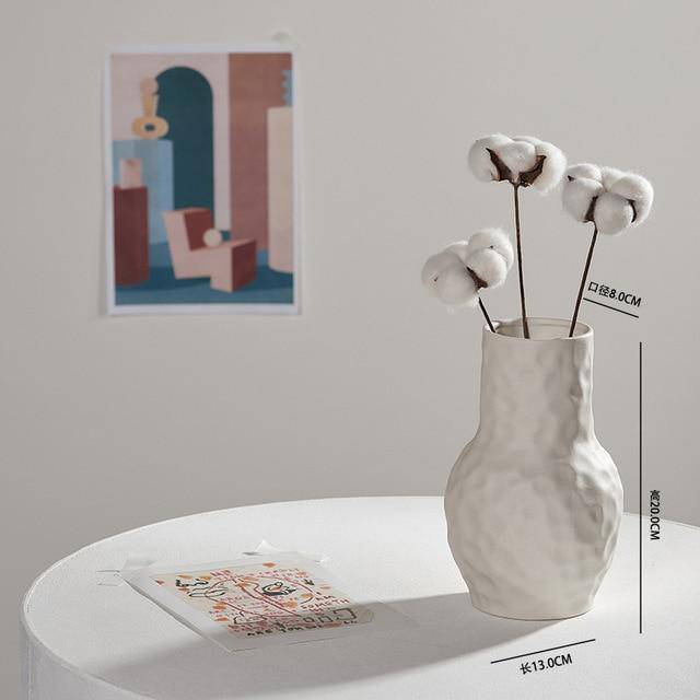 Vase design en céramique style Nordic - vue 8 sur 16