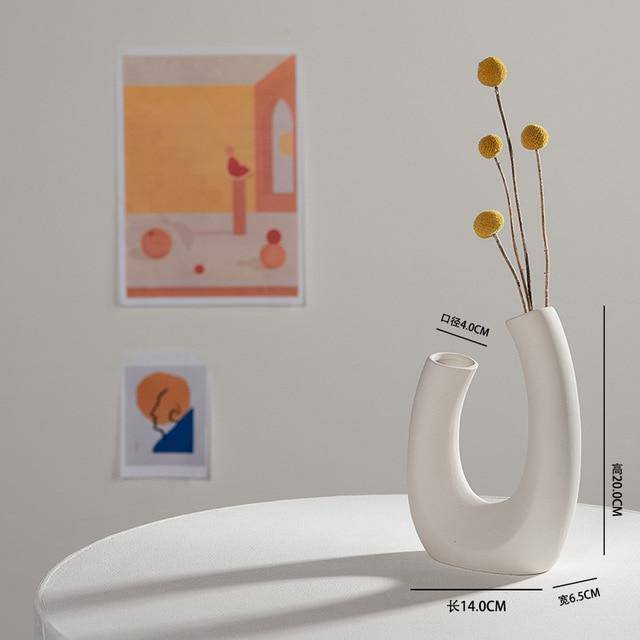 Vase design en céramique style Nordic - vue 11 sur 16