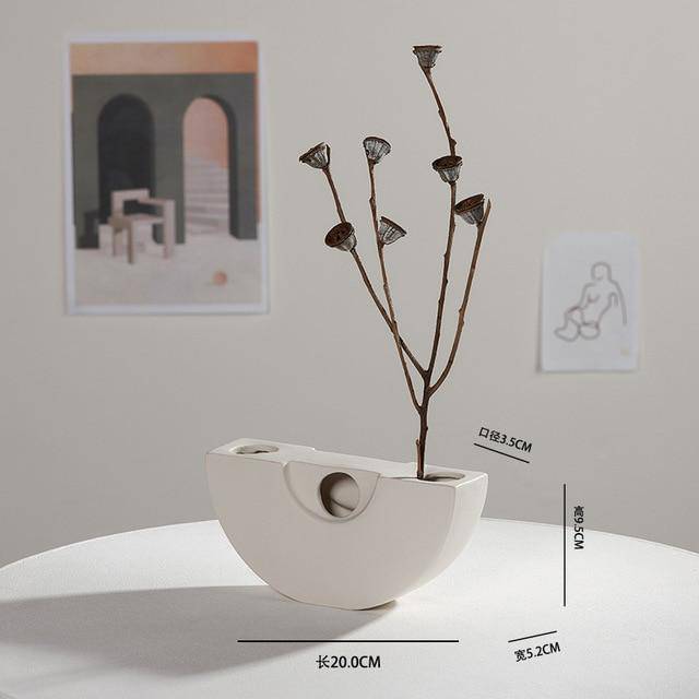 Vase design en céramique style Nordic - vue 7 sur 16