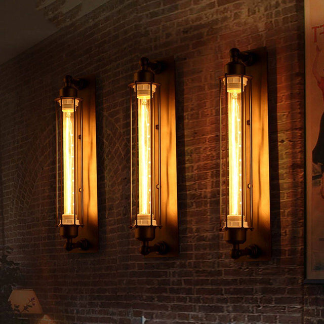 Applique murale design rustique vintage à LED Edison