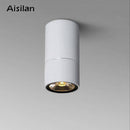 Spot moderne LED rond avec trait fin argenté Loft