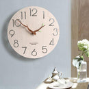 Horloge murale scandinave en bois 30cm avec aiguilles branches d'arbres Trunck