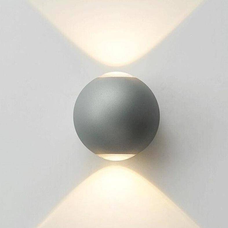 Applique murale design à LED ronde en métal Outdoor - vue 3 sur 6
