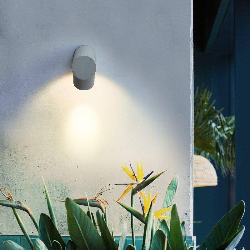 Applique murale moderne à LED avec cylindres en métal Outdoor - vue 2 sur 5