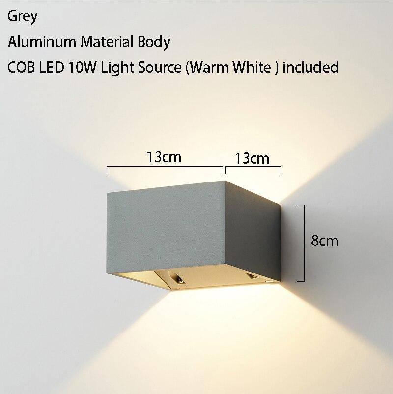 Applique murale design à LED avec abat-jour carré en métal Balcony - vue 5 sur 4