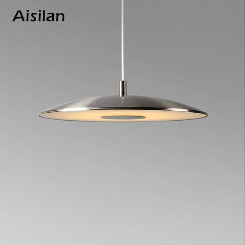 Suspension design à LED avec abat-jour arrondi en métal - vue 6 sur 5