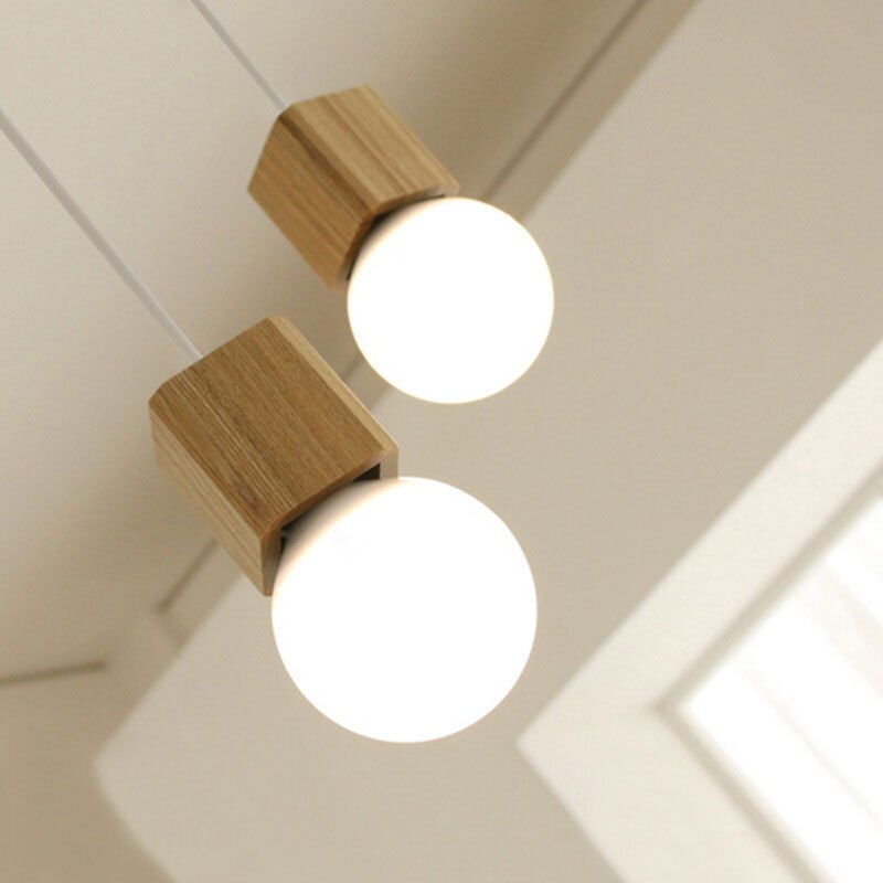 Suspension en bois cubique Wood - vue 5 sur 6