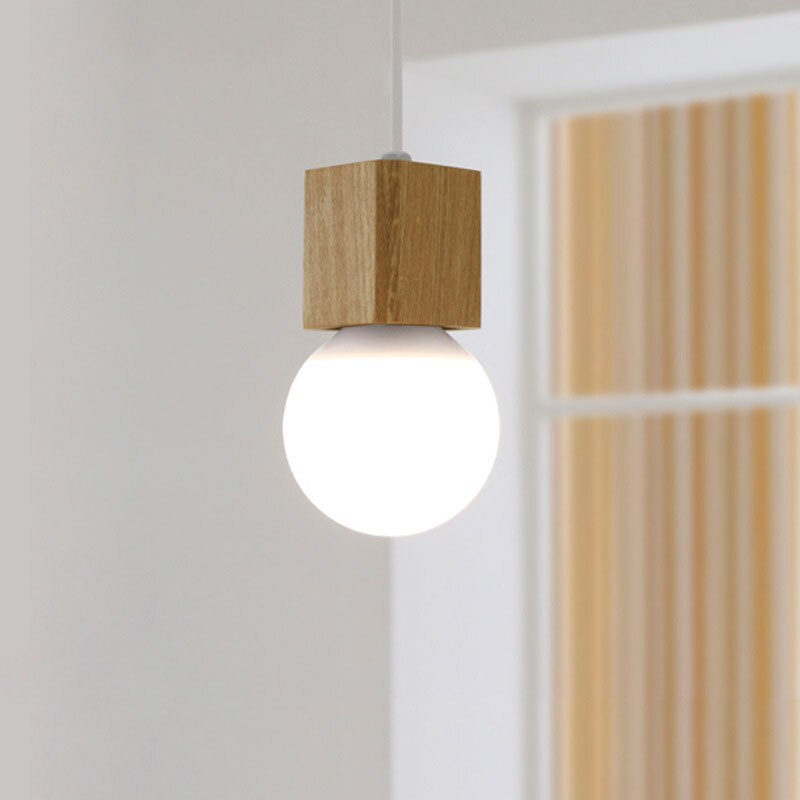 Suspension en bois cubique Wood - vue 6 sur 6