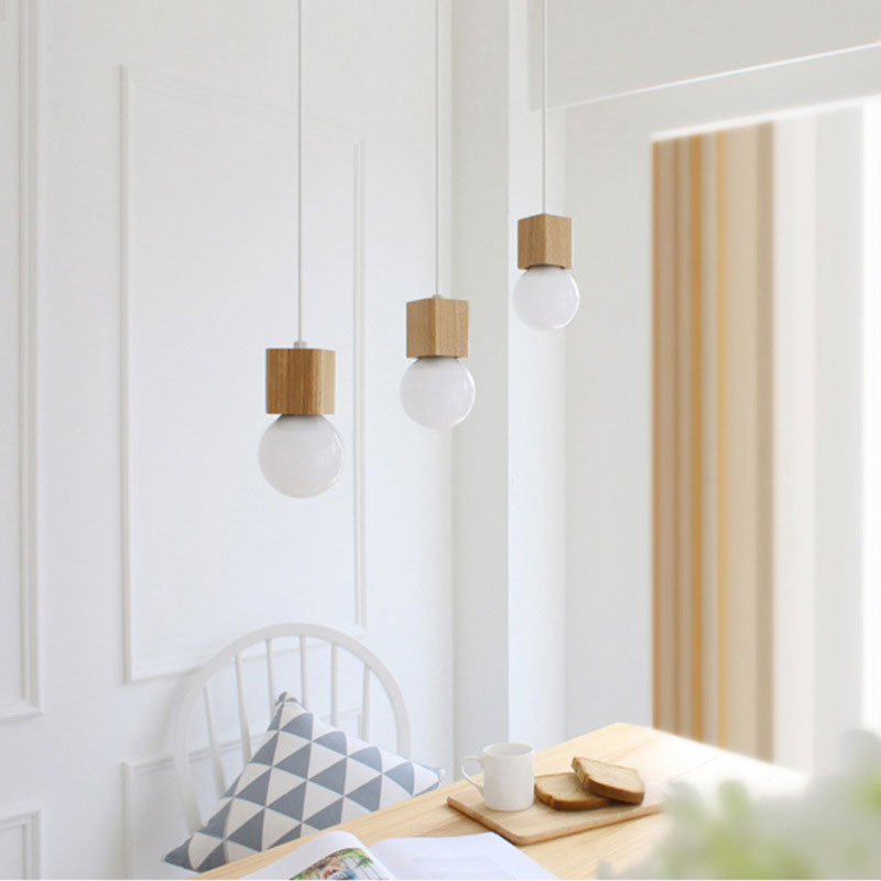 Suspension en bois cubique Wood - vue 3 sur 6