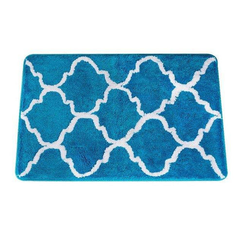 Tapis de bain rectangle coloré à motifs Finel - vue 5 sur 7