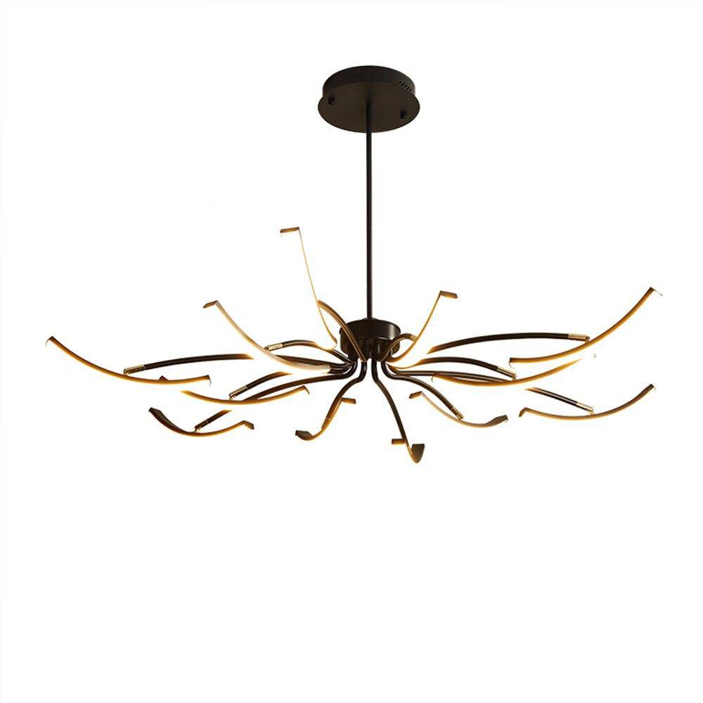 Lustre design à LED en métal avec plusieurs tiges Kyio - vue 15 sur 15